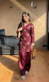 Nsr 853 Crep Silk Top With Bottom Dupatta Wholesale Clothing Suppliers In India